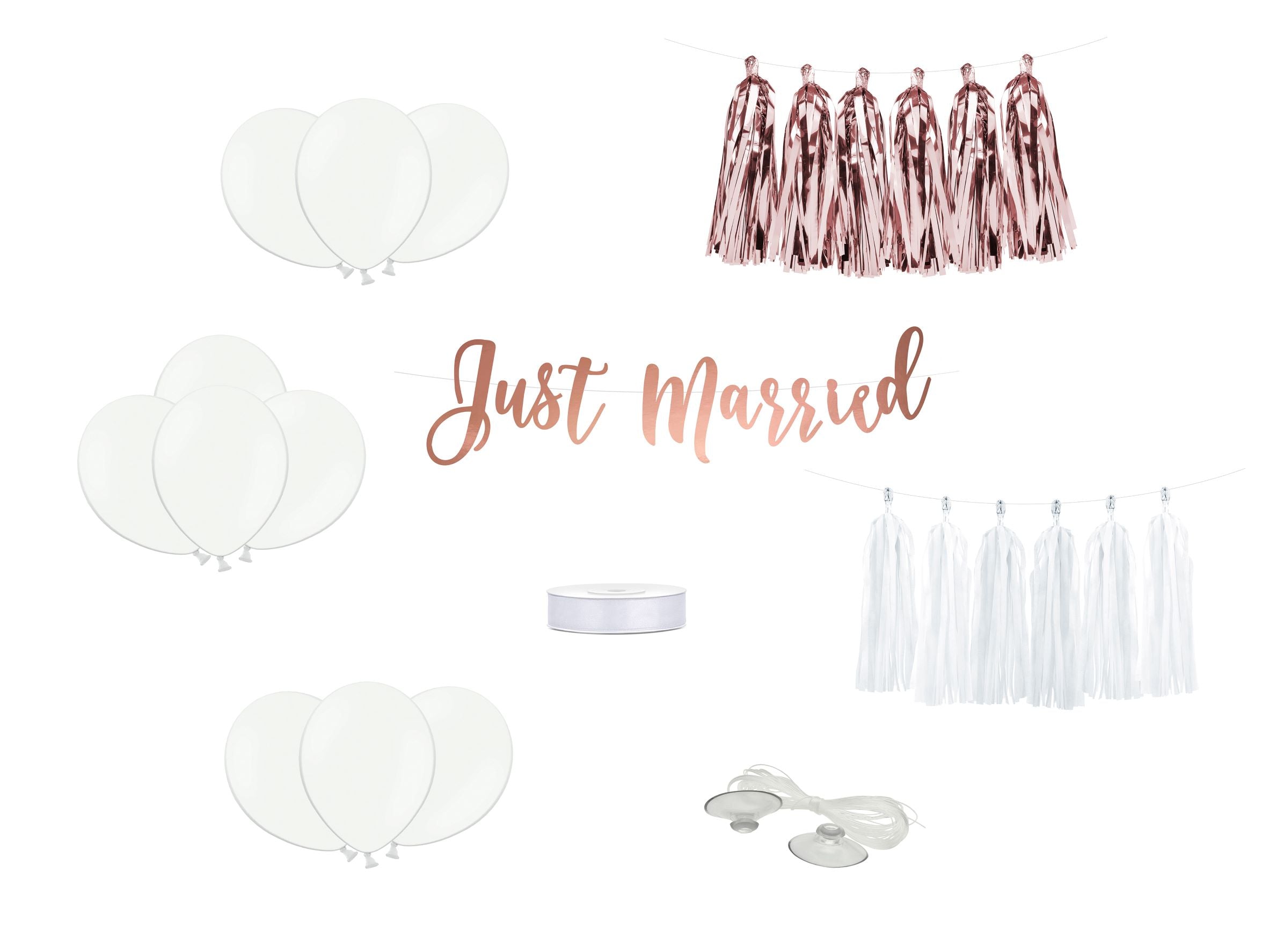 Just Married Wedding Car Decoration Kit ireland