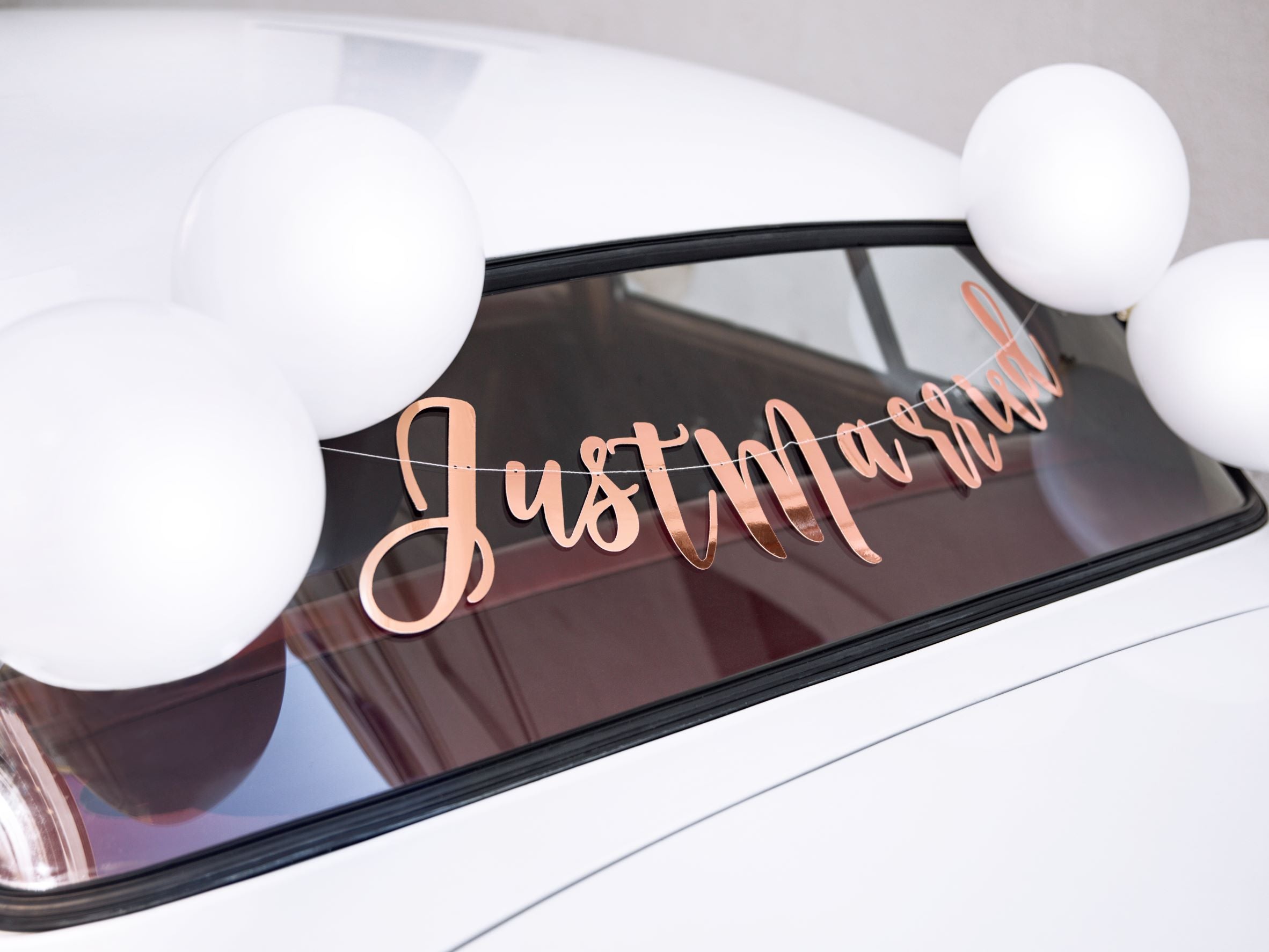 Just Married Wedding Car Decoration pack