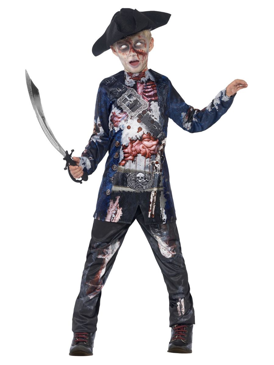 Boy Jolly Rotten Zombie Pirate Costume