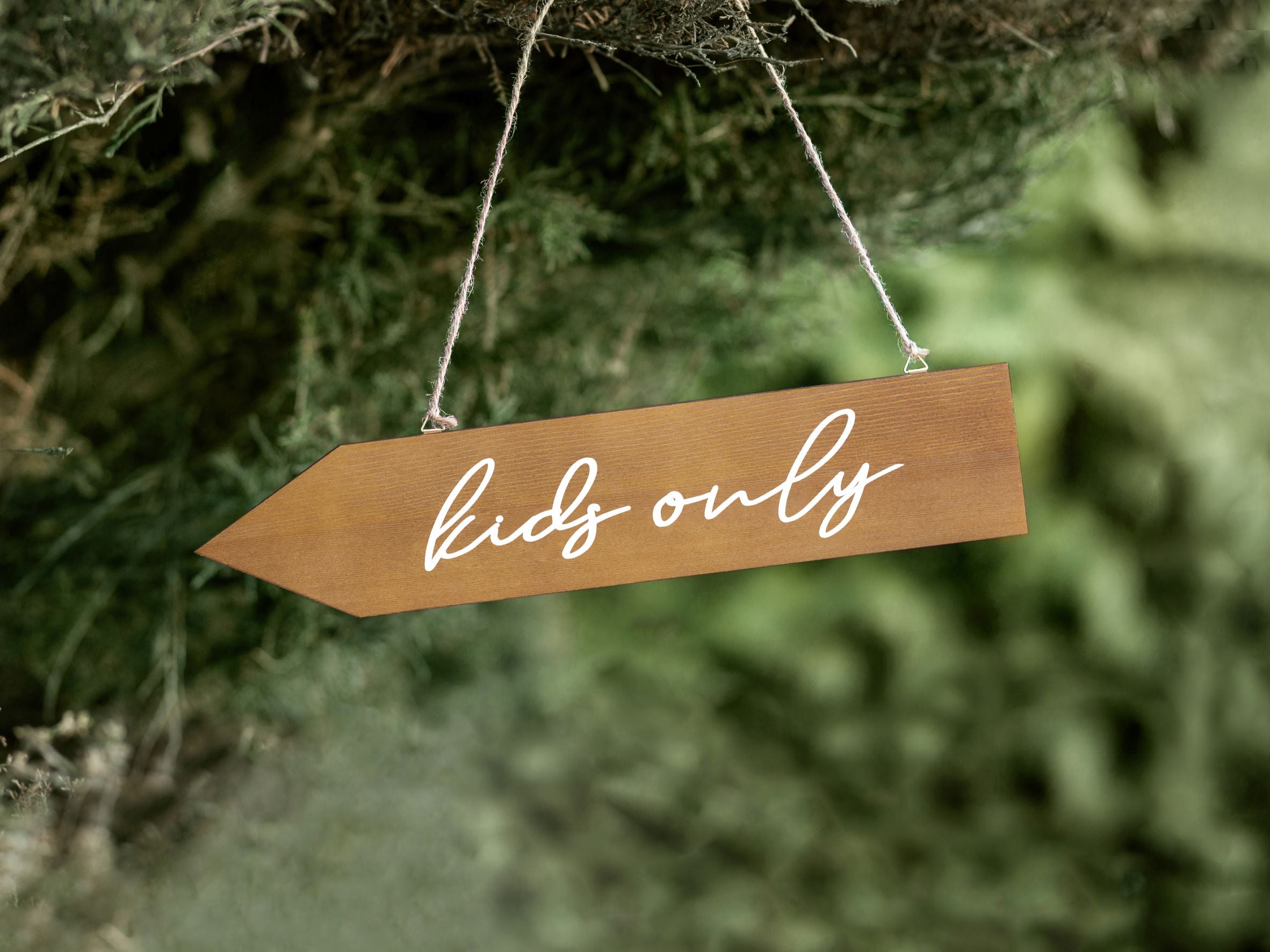 Kids Only Wooden Signpost