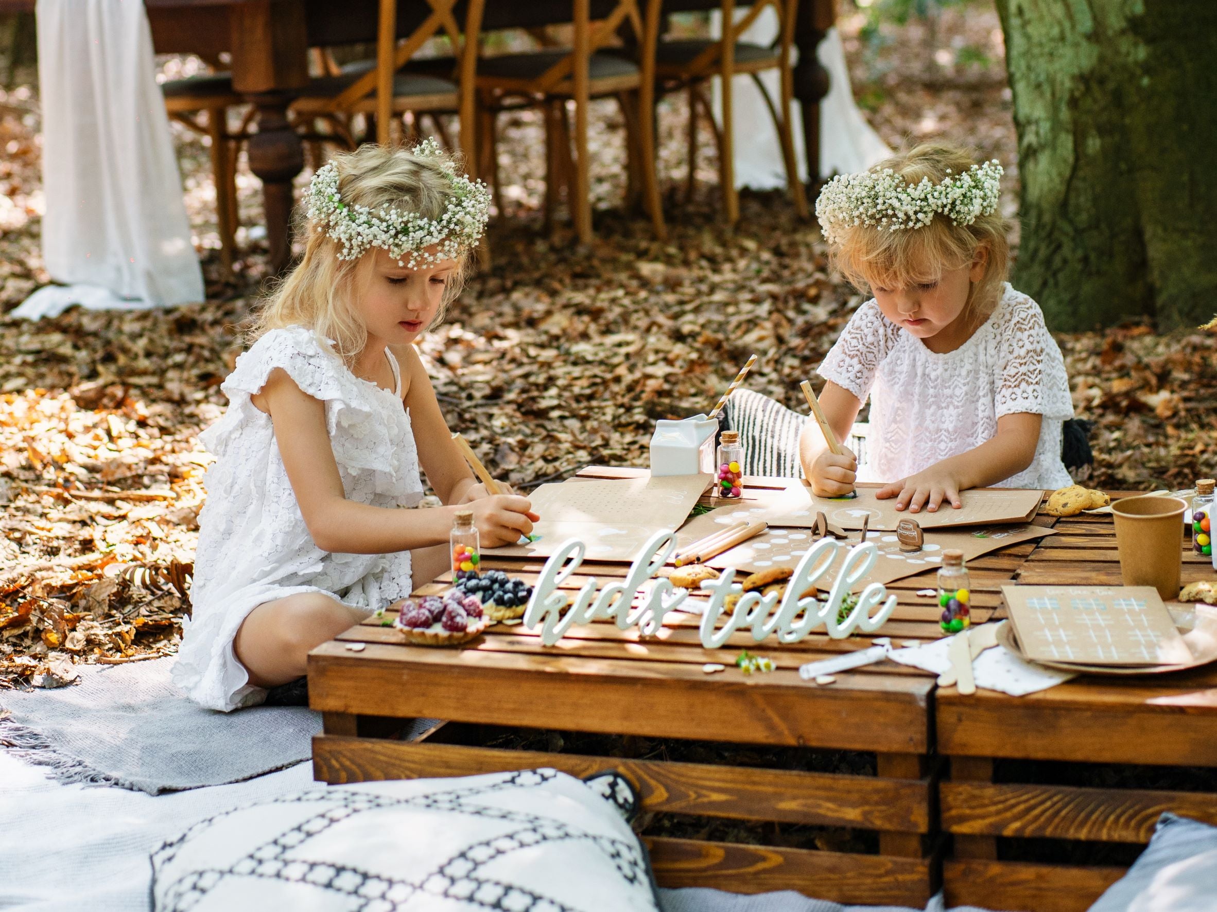 Kids Table Wooden Sign decoration