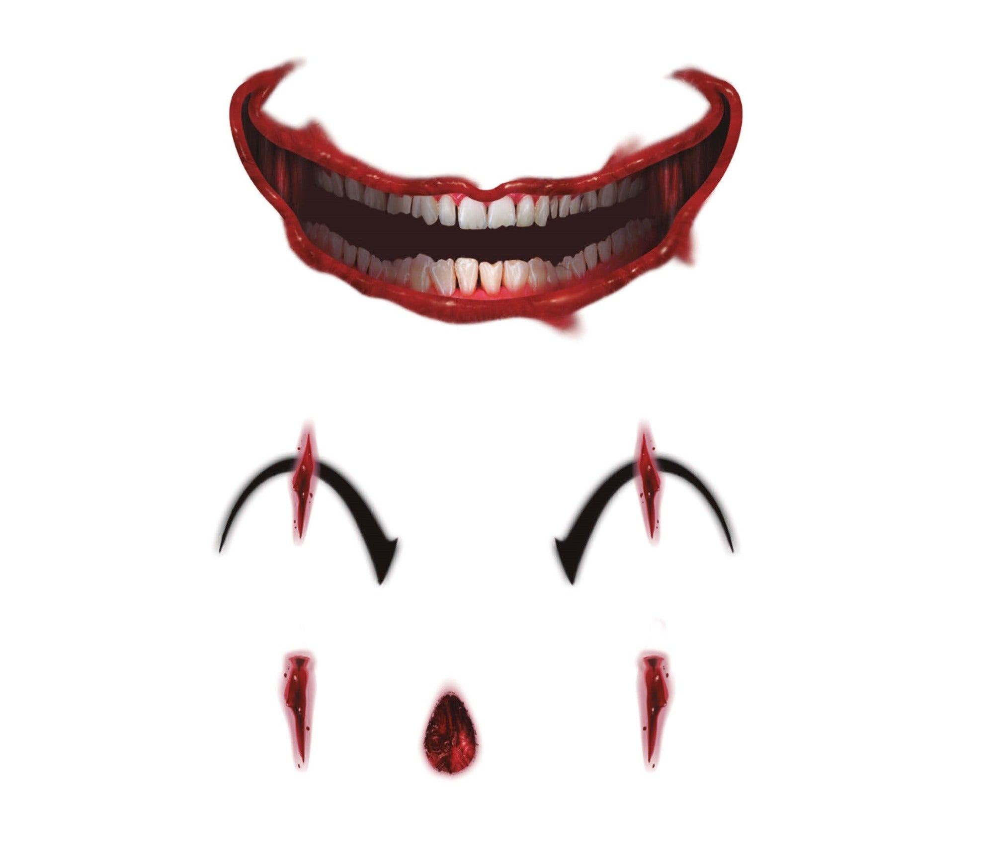 Killer Clown Face Tattoos