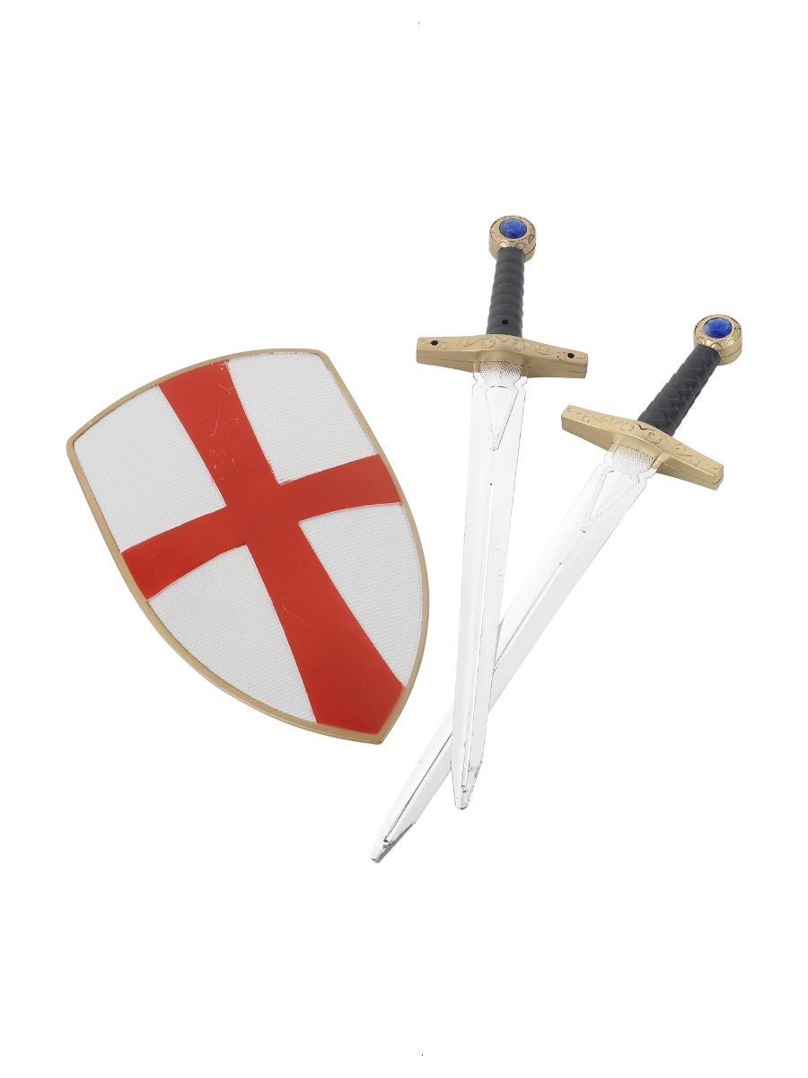 Knight Crusader Shield and Sword Set