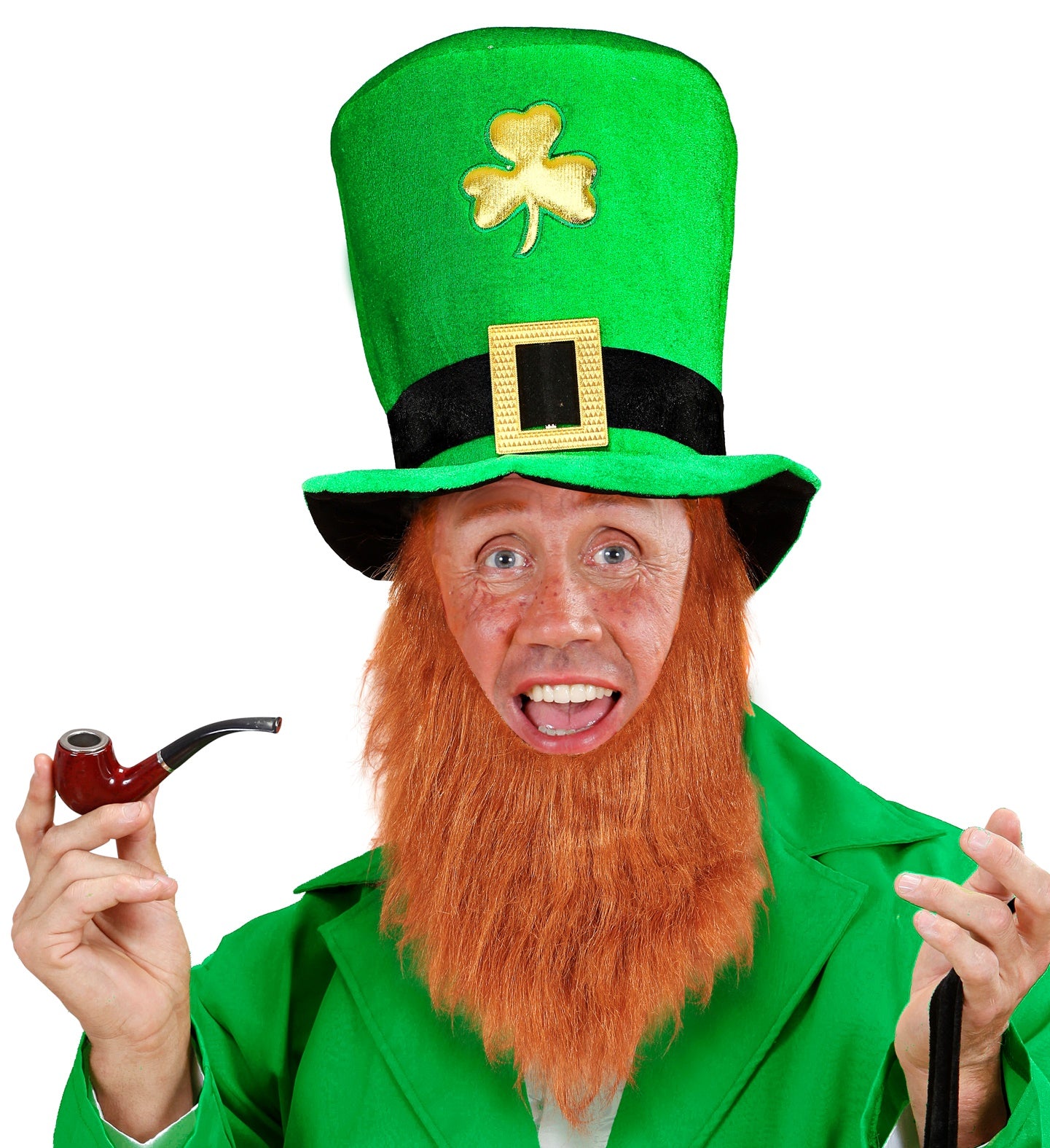 Leprechaun Top Hat with Beard set