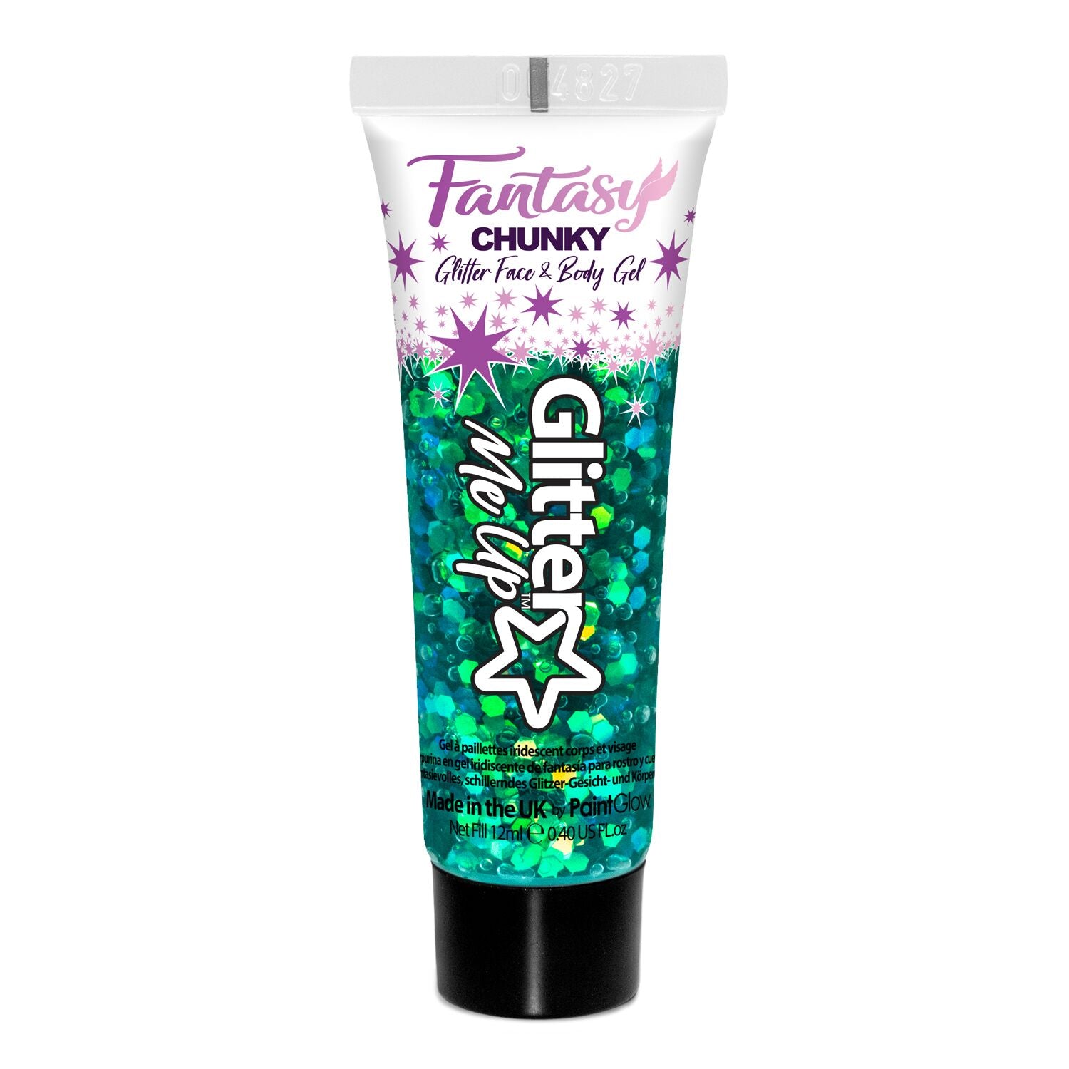 Paintglow iridescent Leprechaun Luck Chunky glitter face body gel