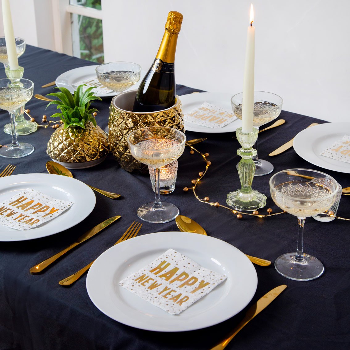 Luxe Happy New Year Napkins party ideas
