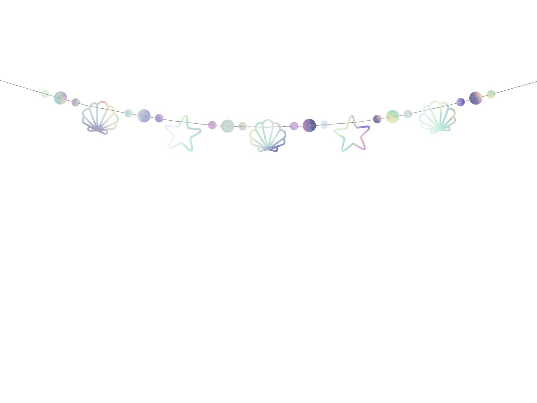 Mermaid Iridescent Shell Garland 1.6m