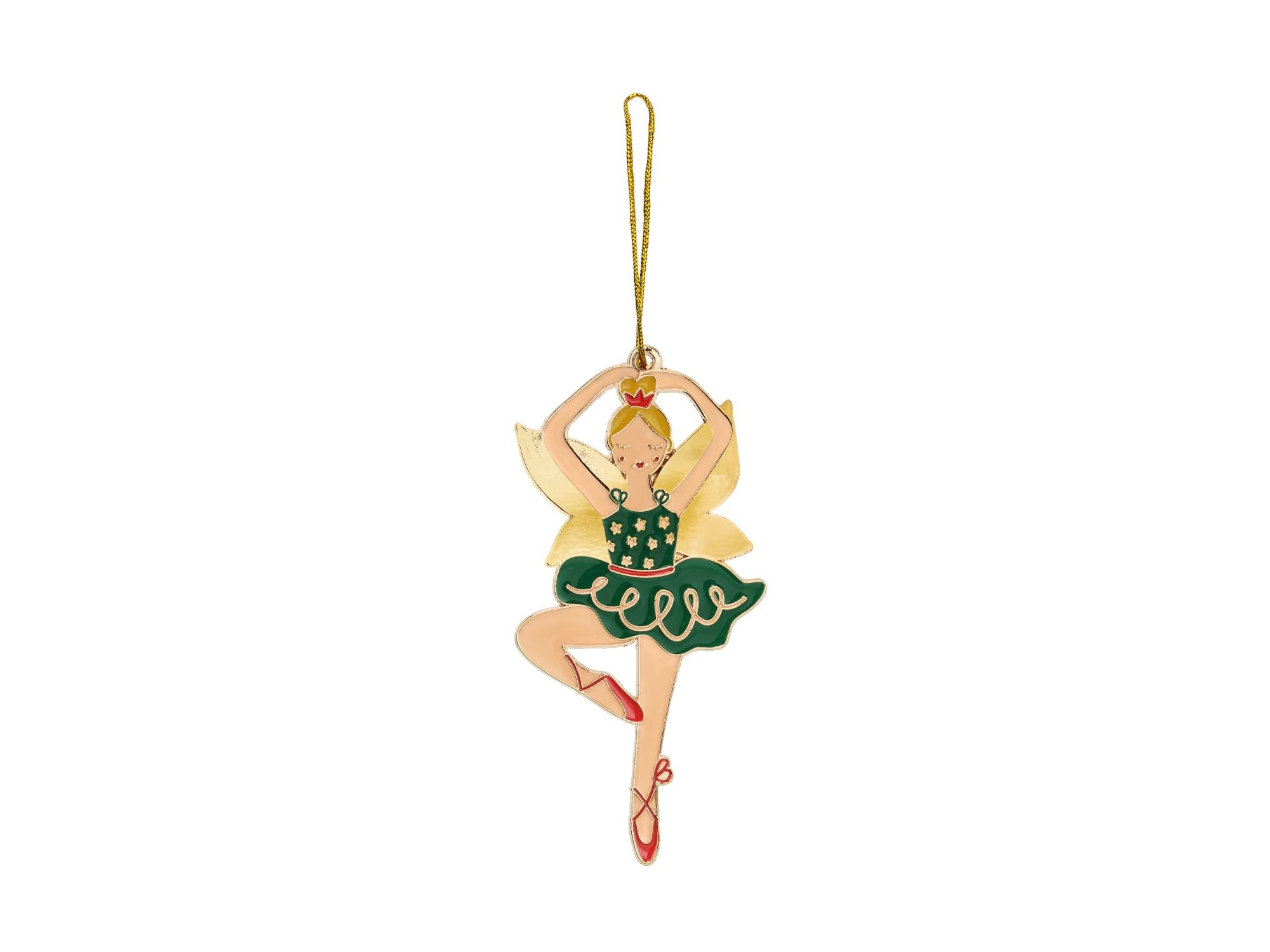 Metal Nutcracker Ballerina Christmas Hanging Decoration