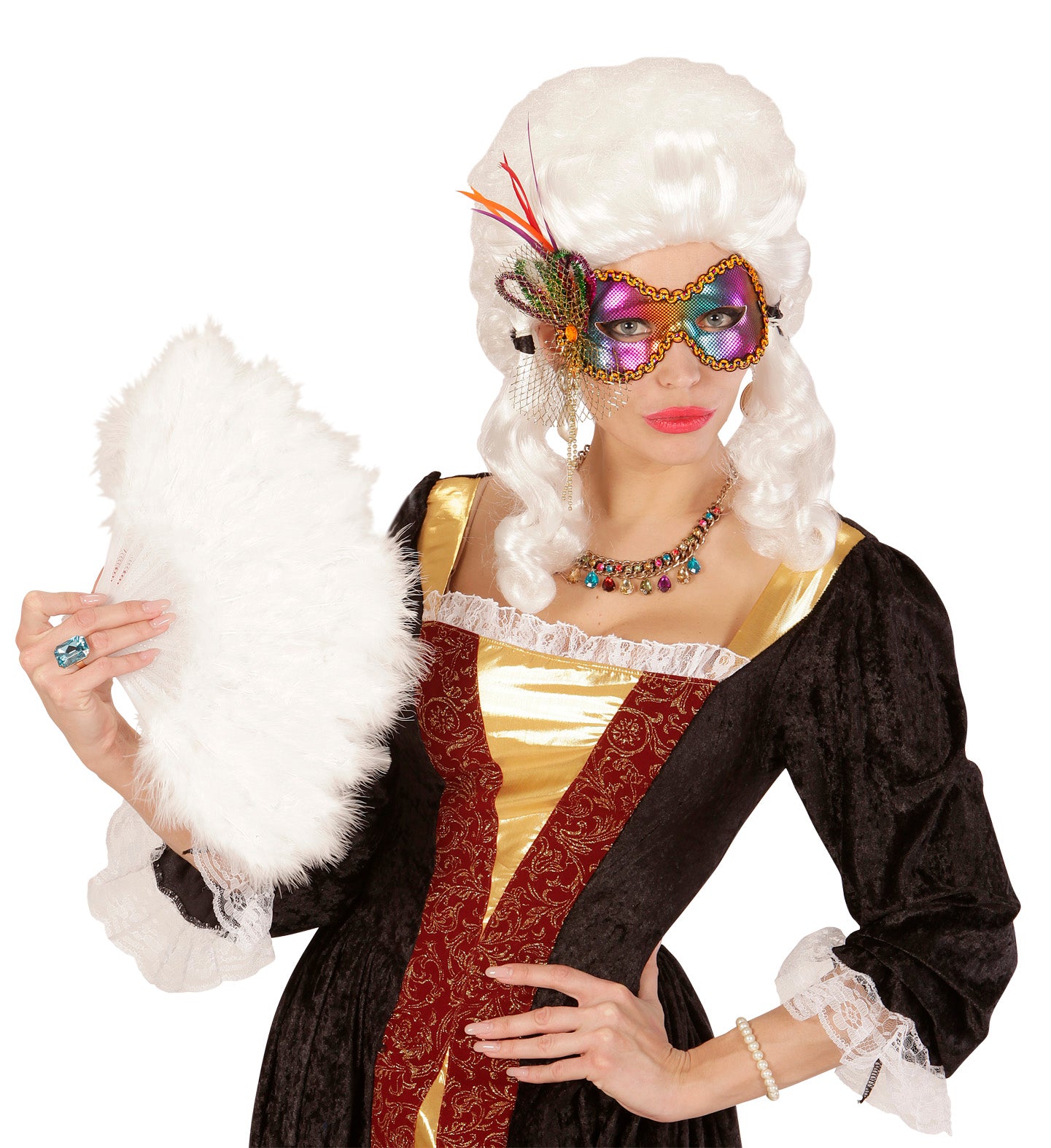Metallic Rainbow Fidelio masquerade mask