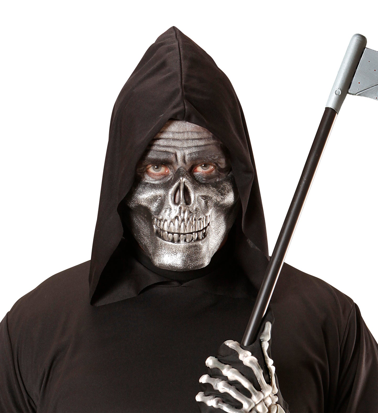 Metallic Skull Chin Mask