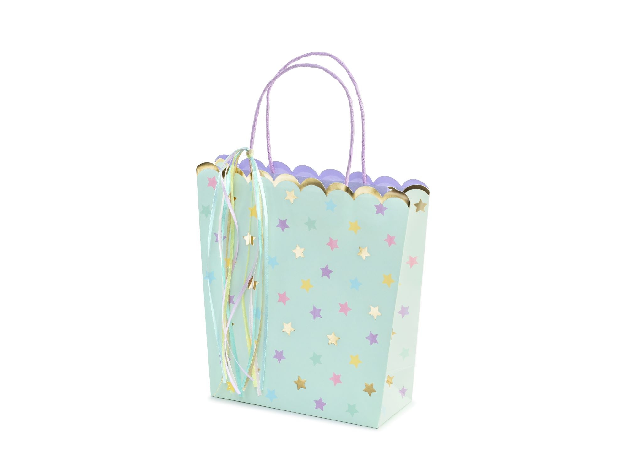 Mint Gift Bag with Stars
