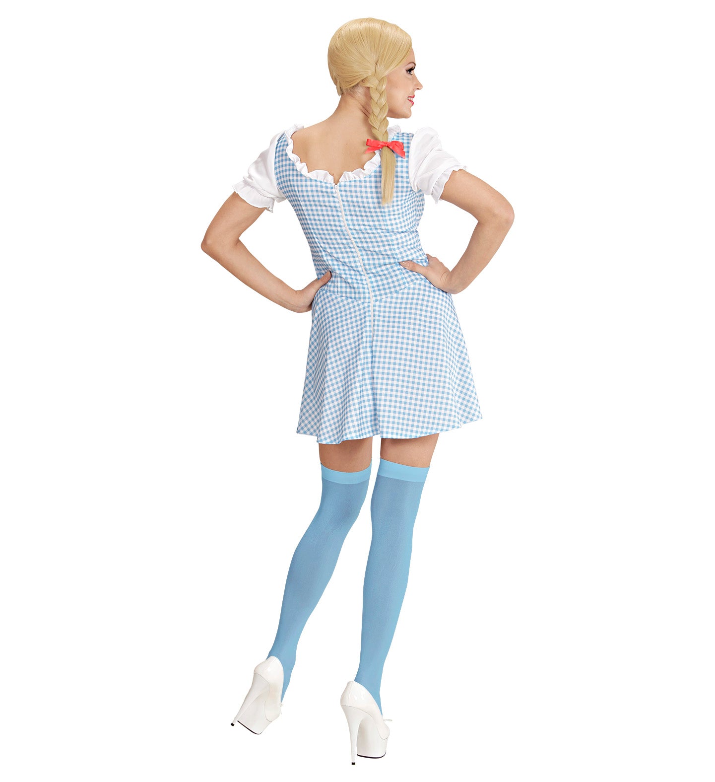 Miss Muffet Costume Blue back