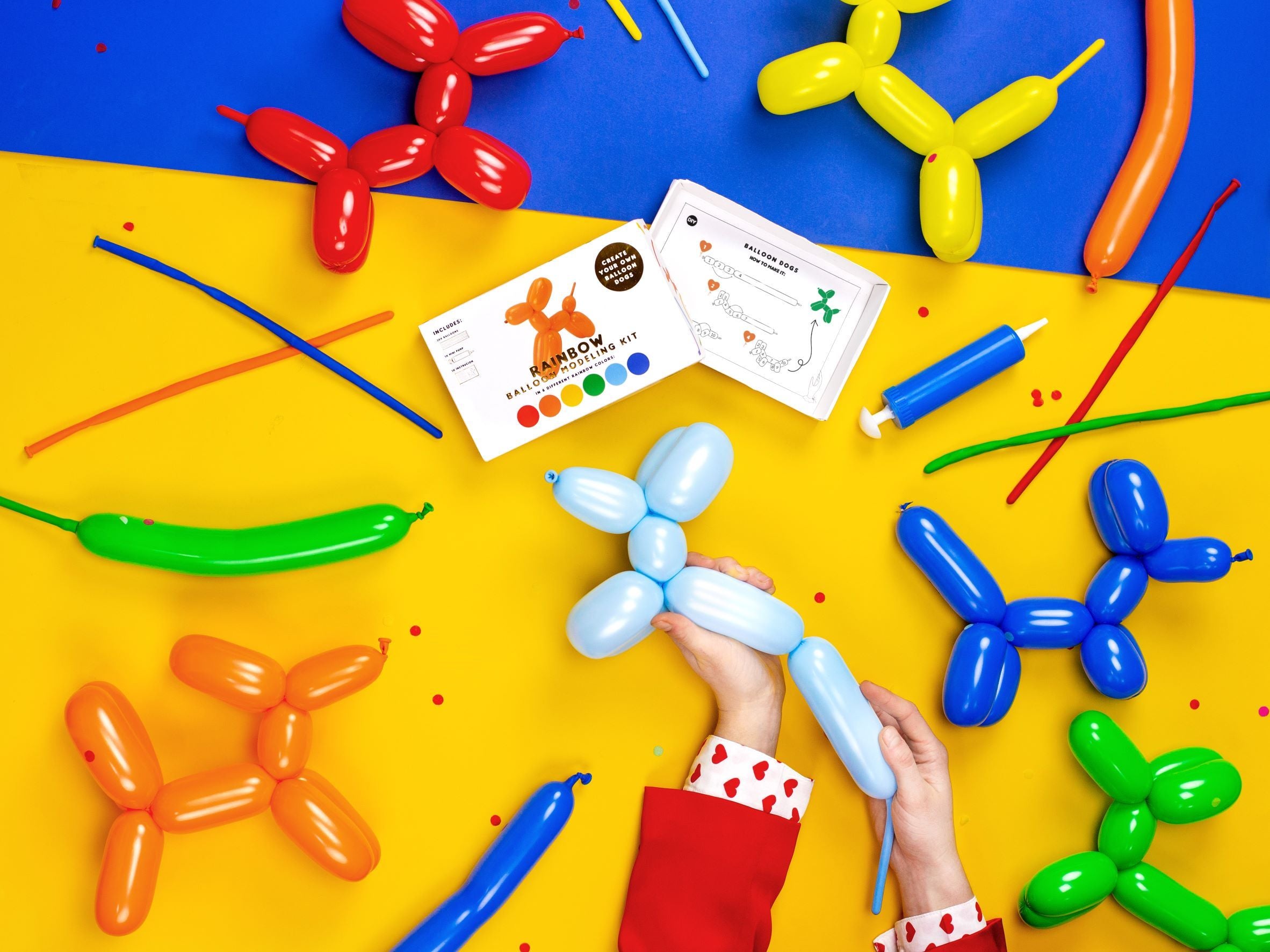 Modeling pastel balloons with pump