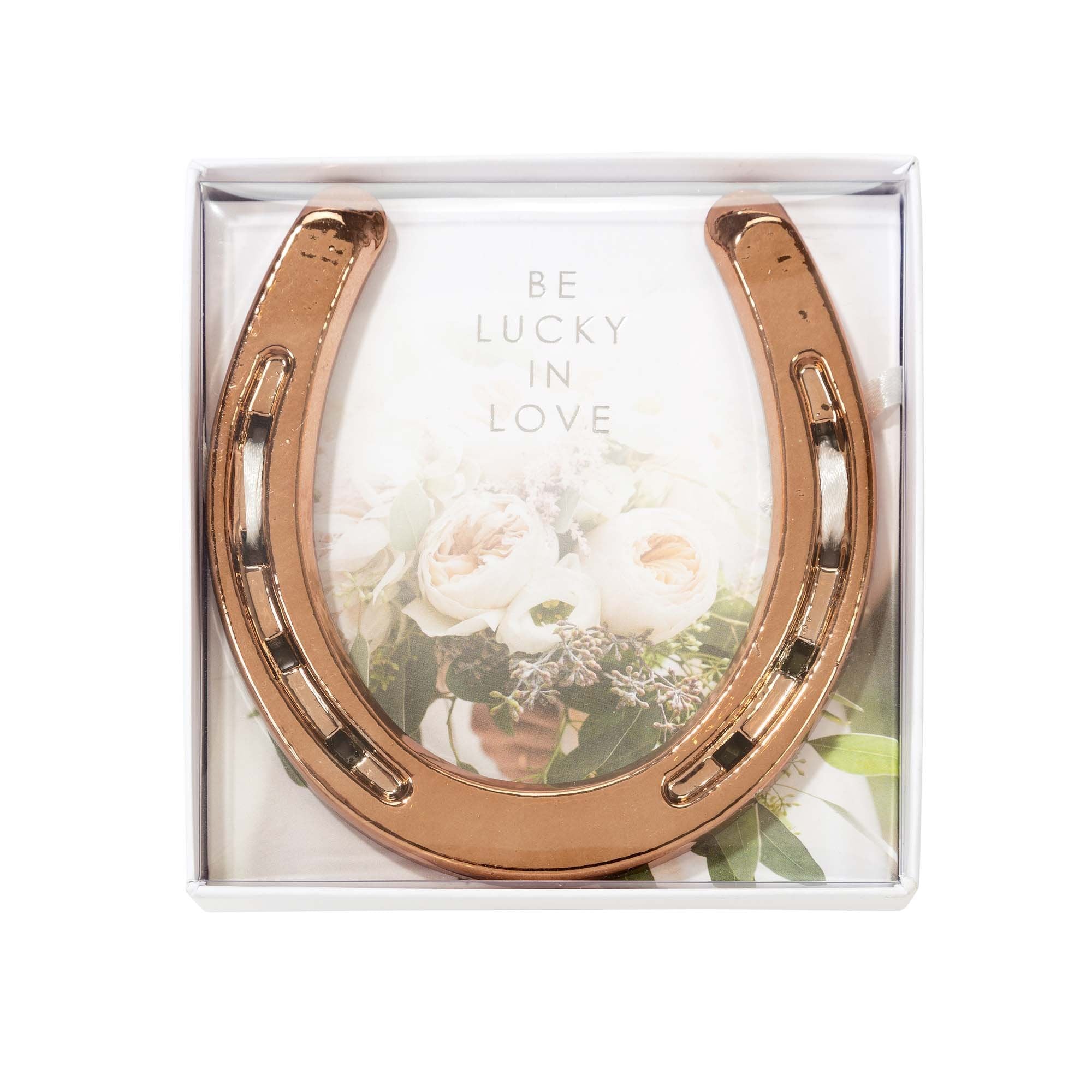 Modern Romance Rose Gold Horse Shoe wedding gift