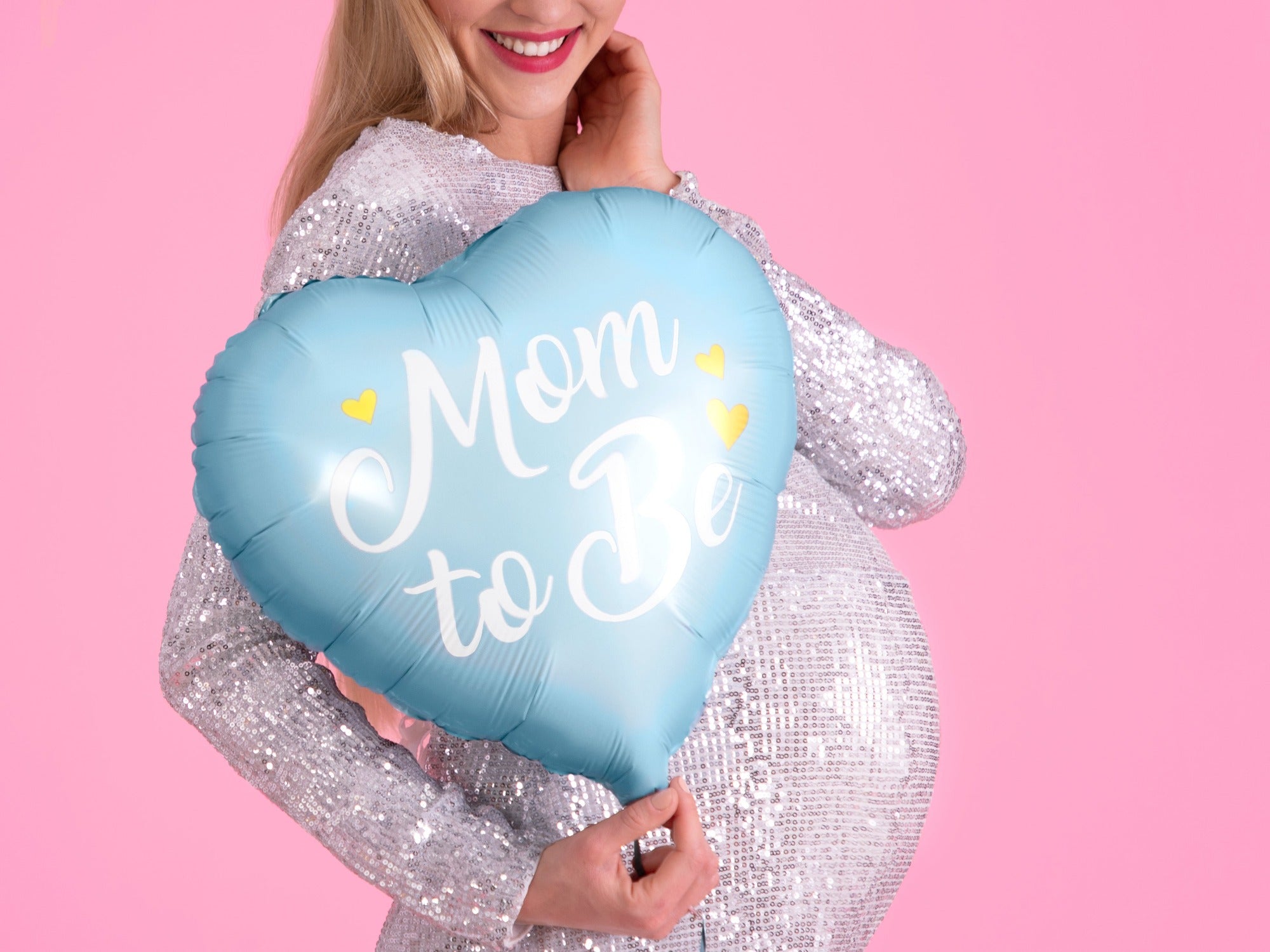 Mom to Be Balloon Blue