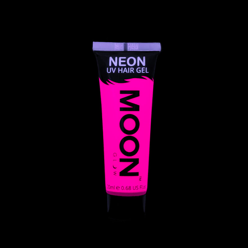 Moon Glow UV Neon Hair Gel Pink