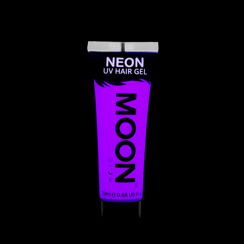 Moon Glow UV Neon Hair Gel Purple