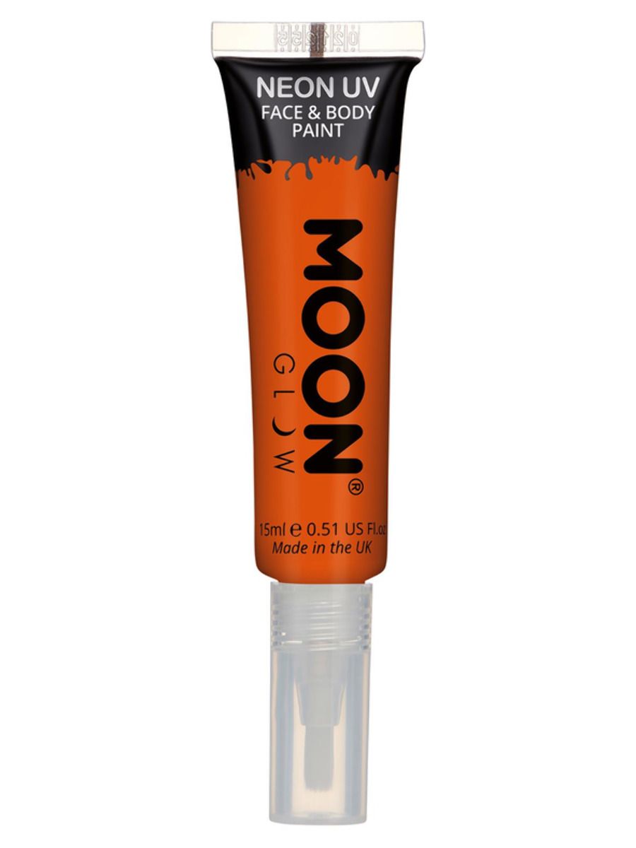 Moon Glow Intense Neon UV Face Paint Orange 15ml