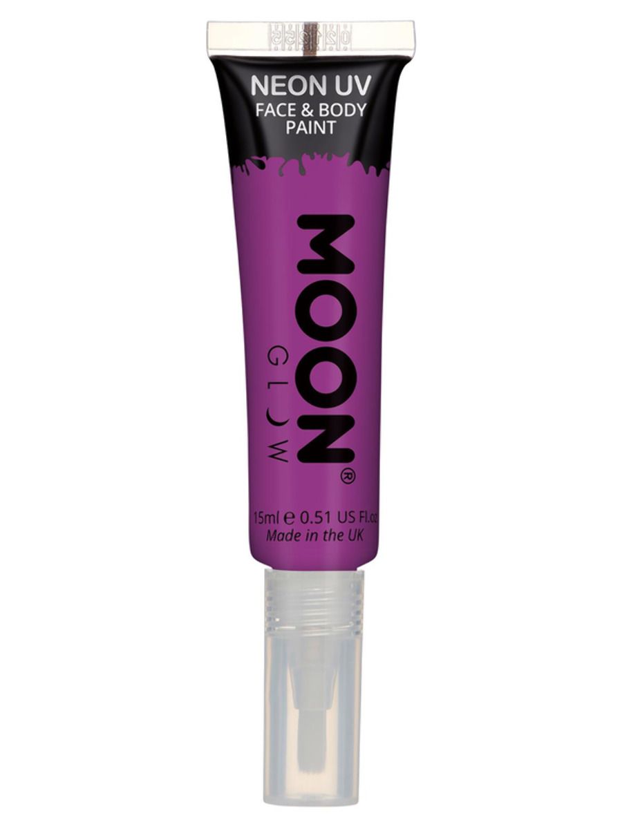 Moon Glow Intense Neon UV Face Paint Purple 15ml