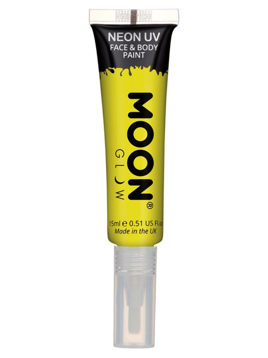 Moon Glow Intense Neon UV Face Paint Yellow 15ml