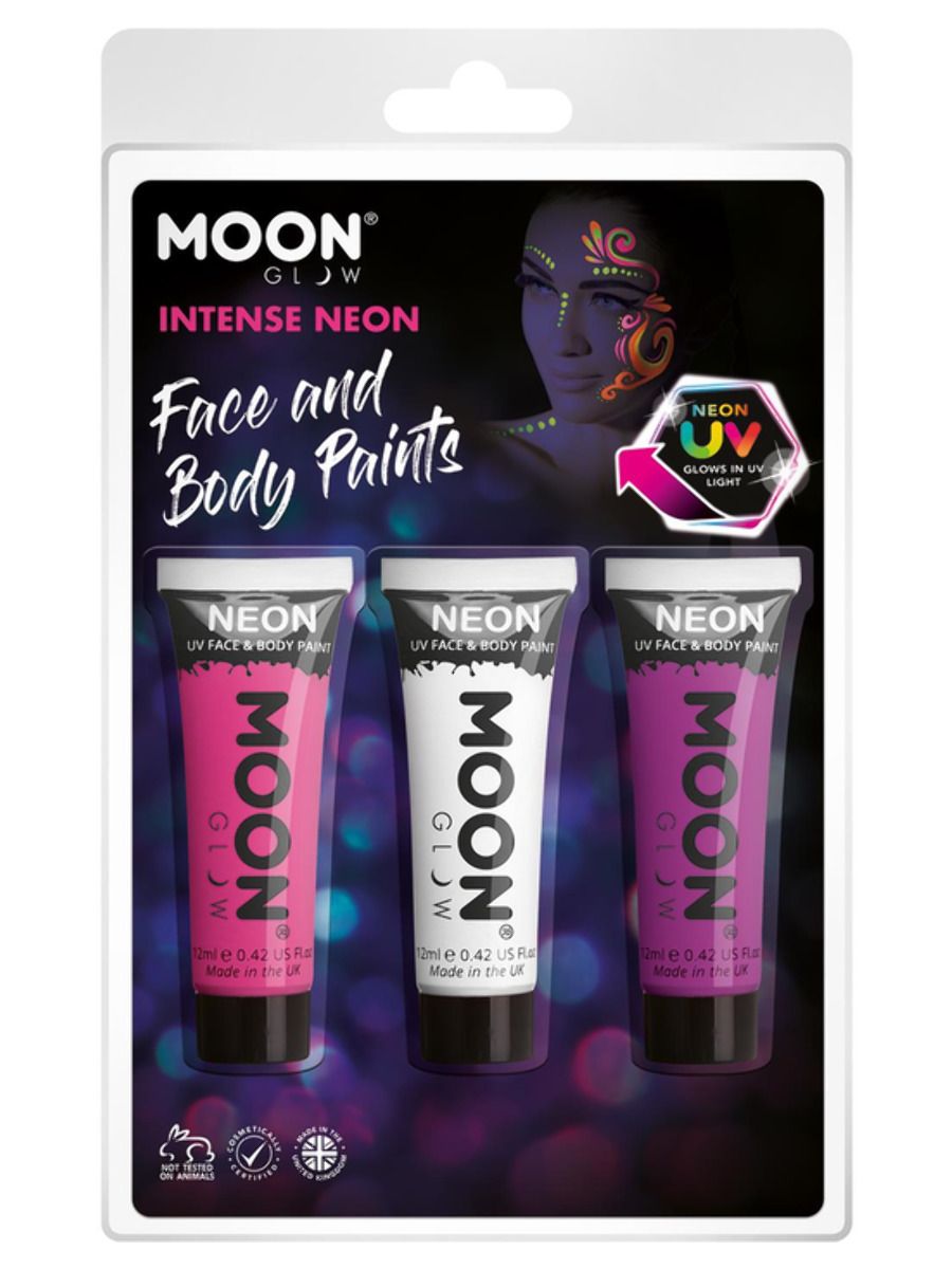 Moon Glow Intense UV Face Paint Purple Pink White