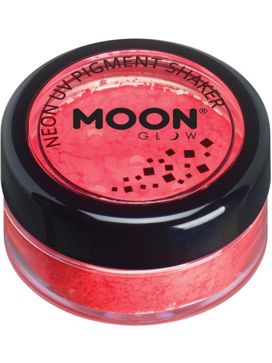 Moon Glow Neon UV Glitter Shaker Red