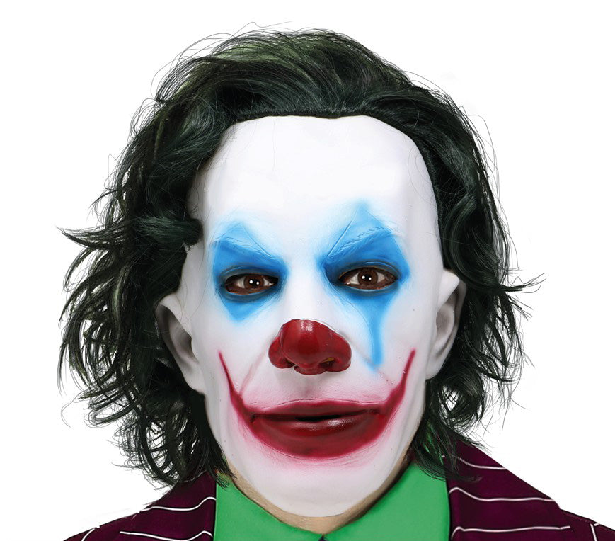 Mr Smile Joker Mask With Hair