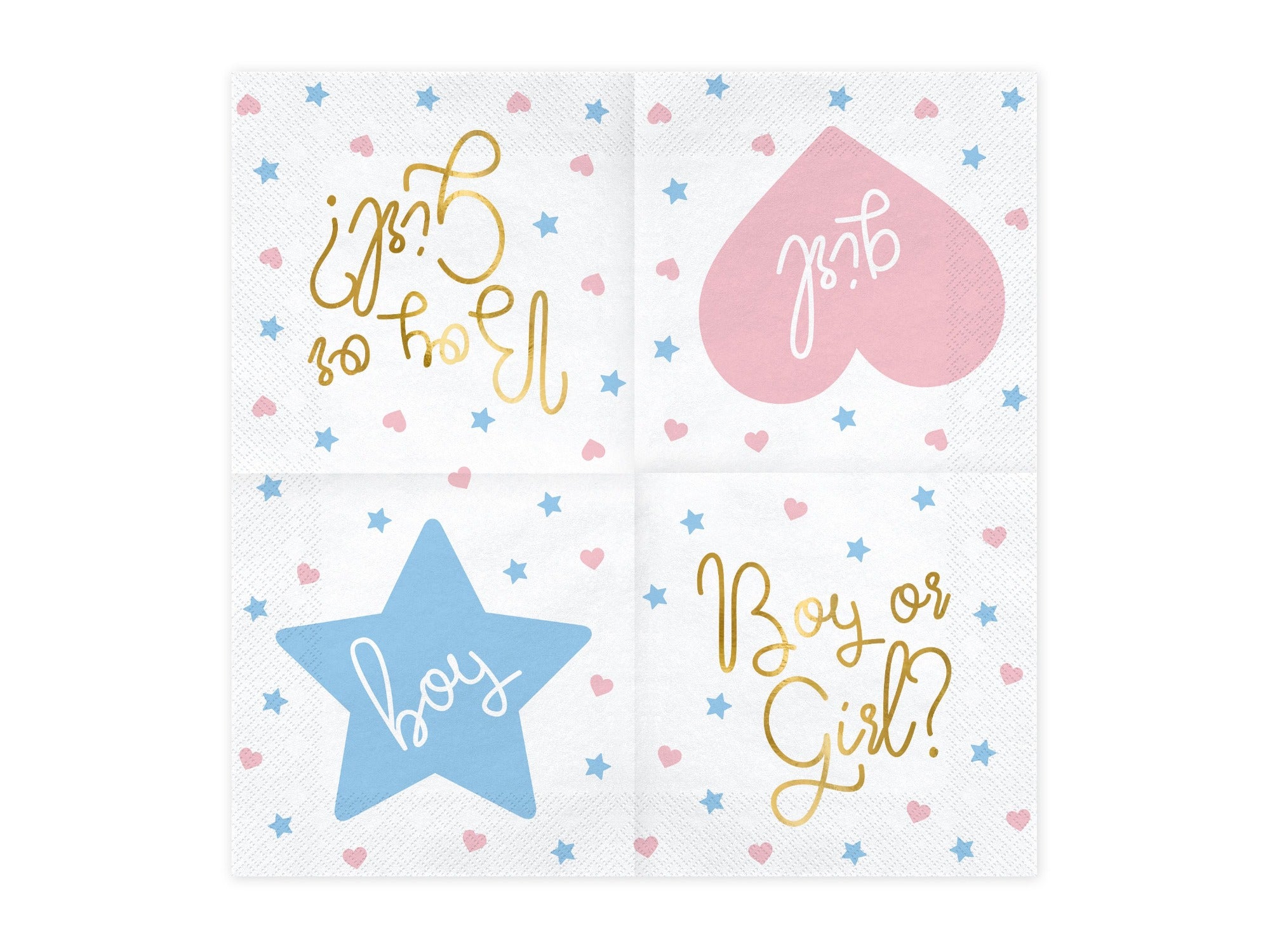 Napkins Boy or Girl Gender Reveal