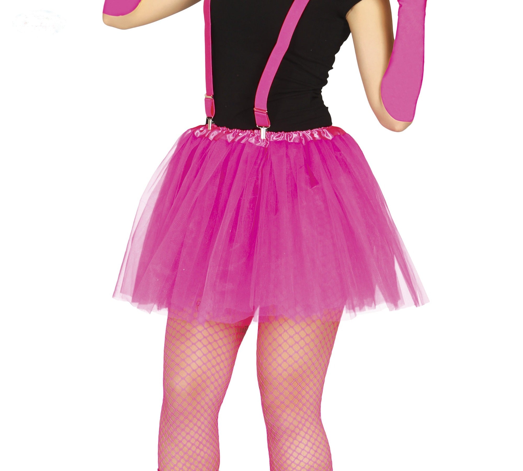 80's Neon Pink Tutu Tulle Petticoat