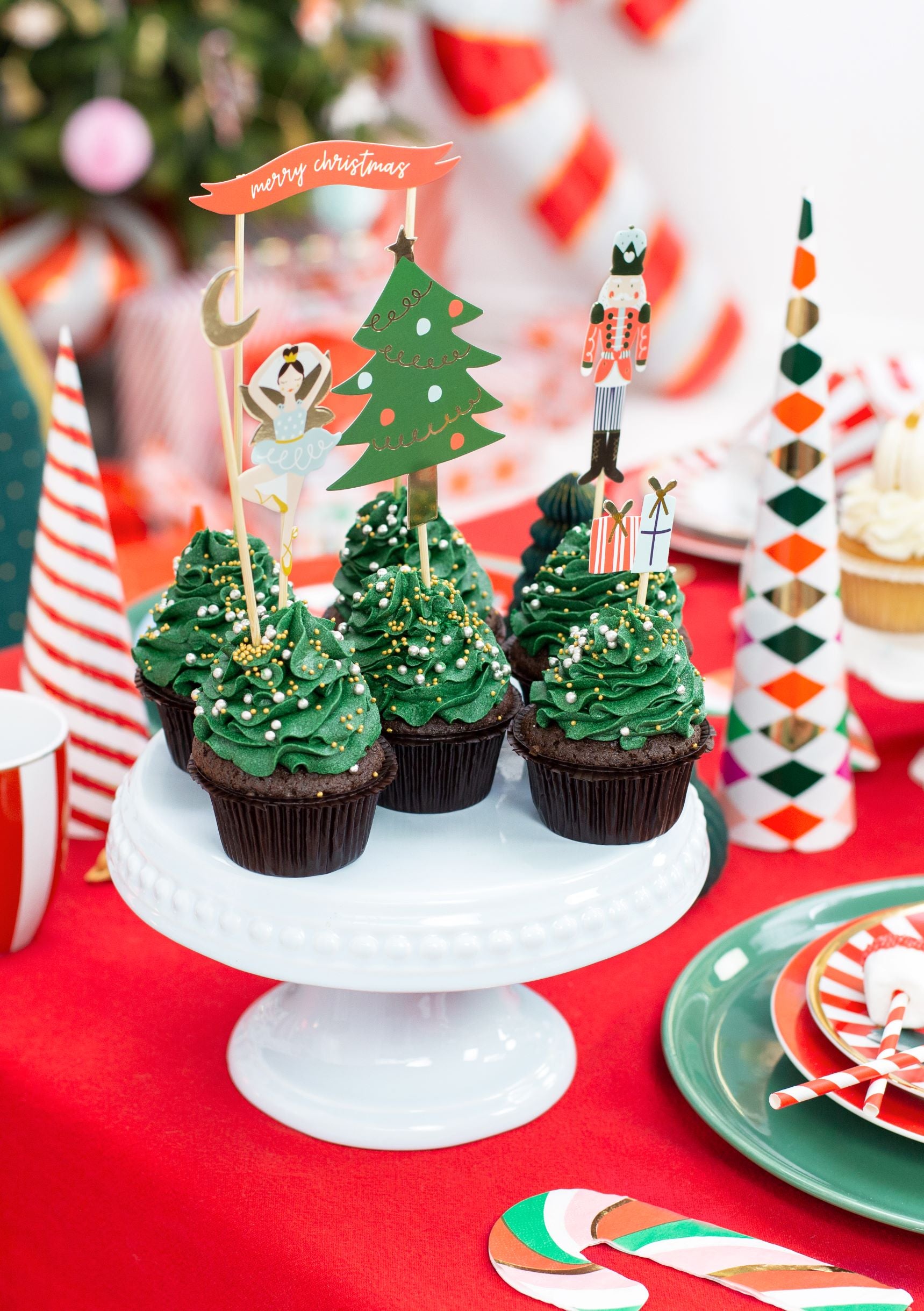 Nutcracker Christmas Cake Toppers