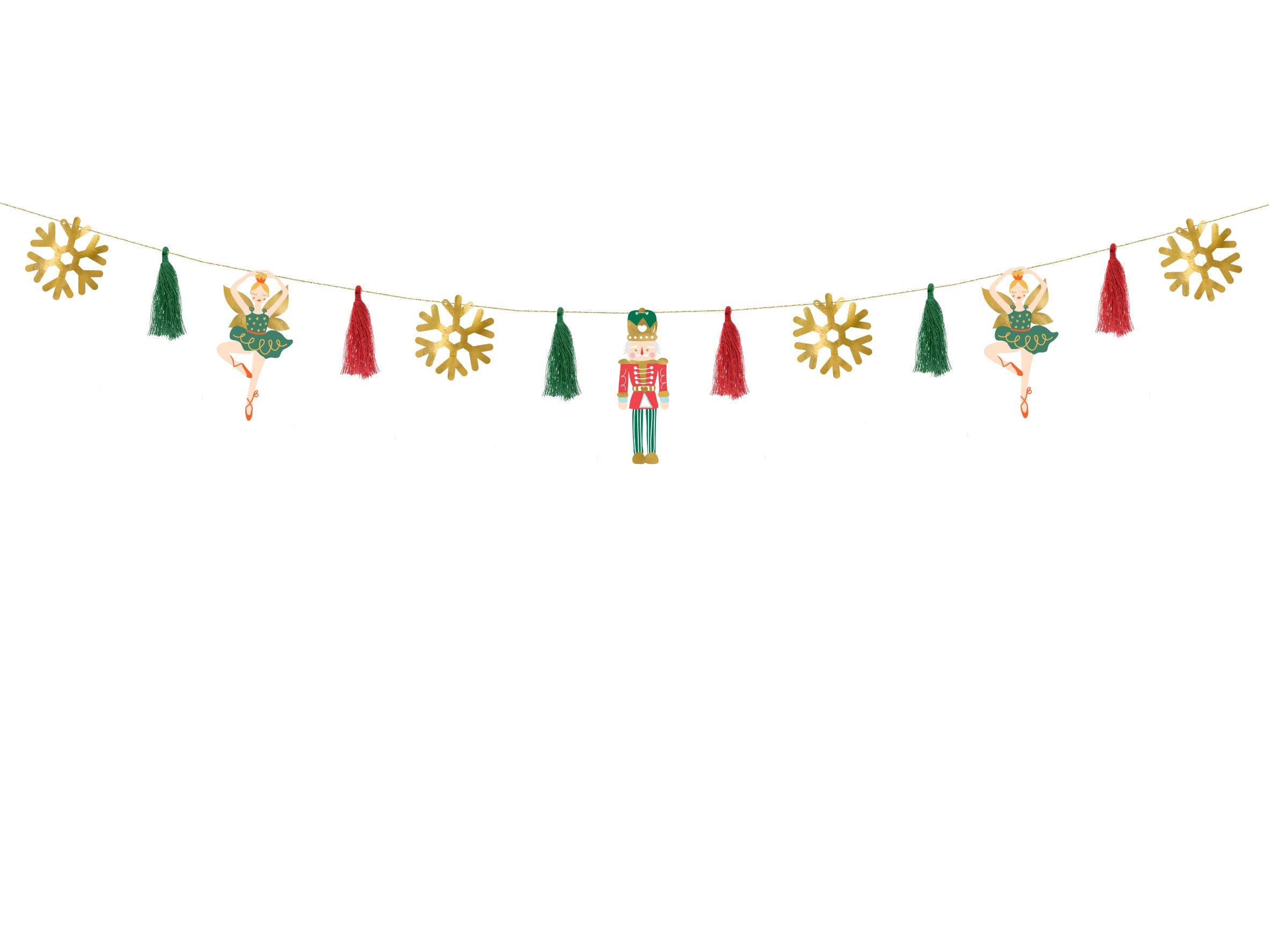 Nutcracker Paper Garland Christmas Decoration
