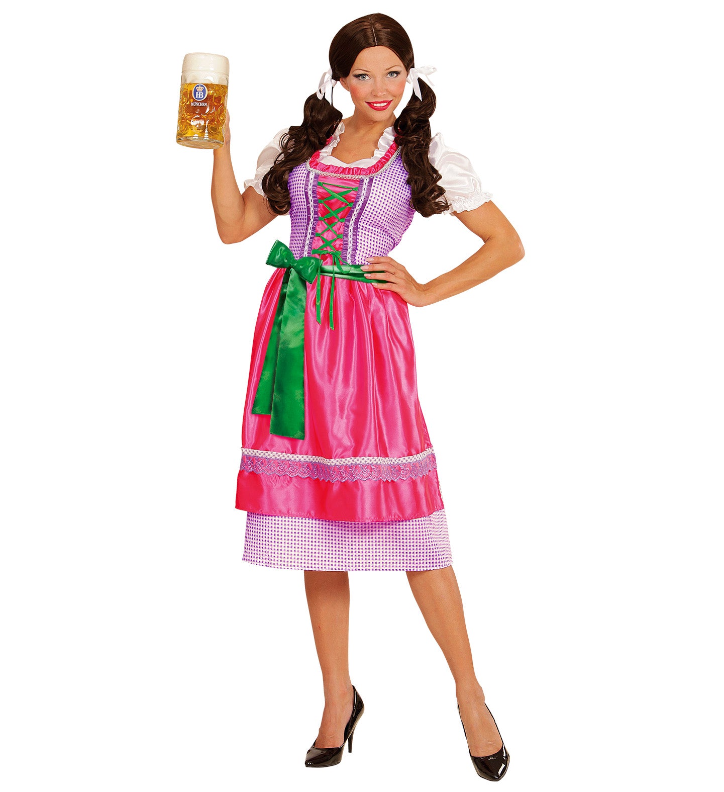 Oktoberfest Dirndl Dress outfit for women Pink