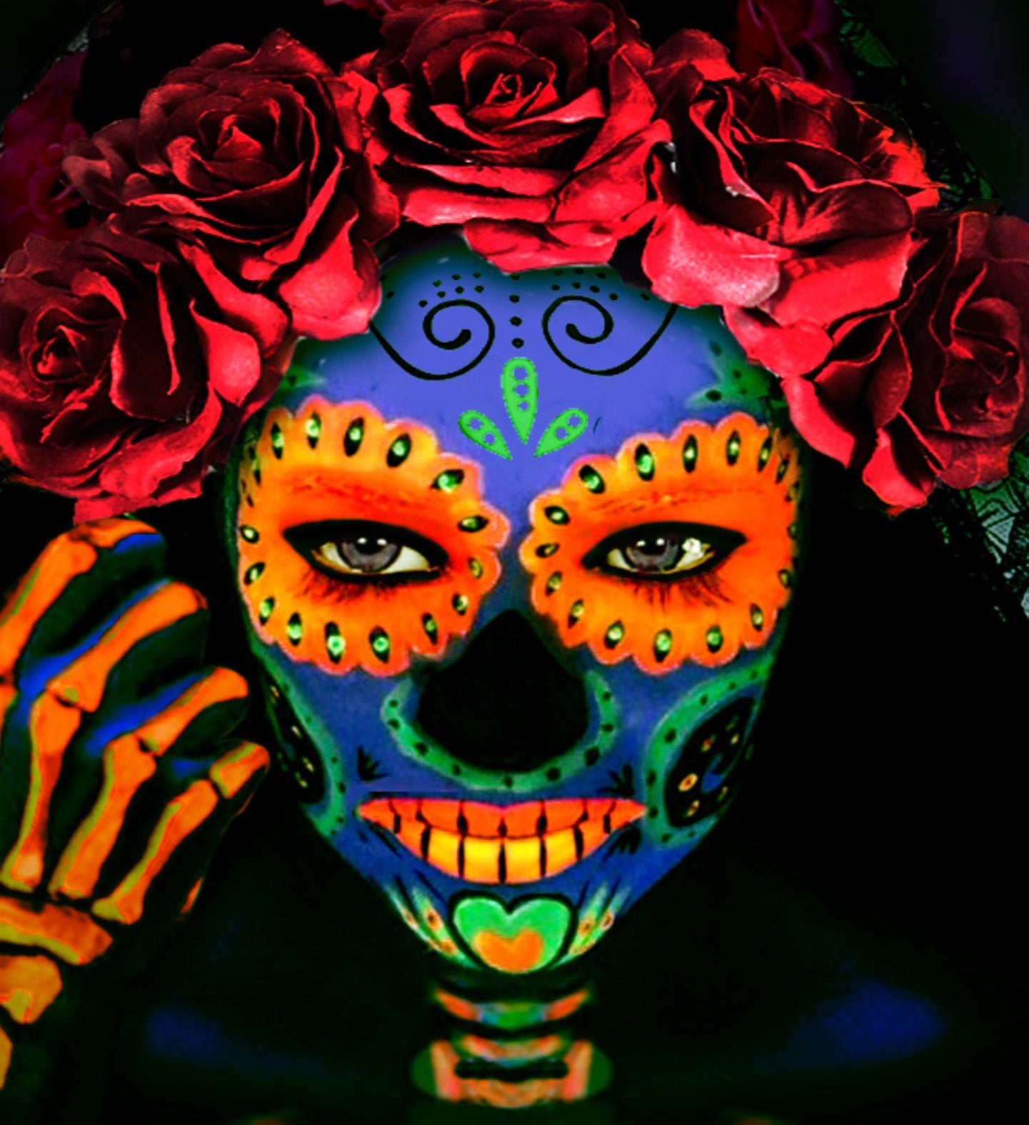 Orange Neon Paint Aqua Face and Body Paint 30ml