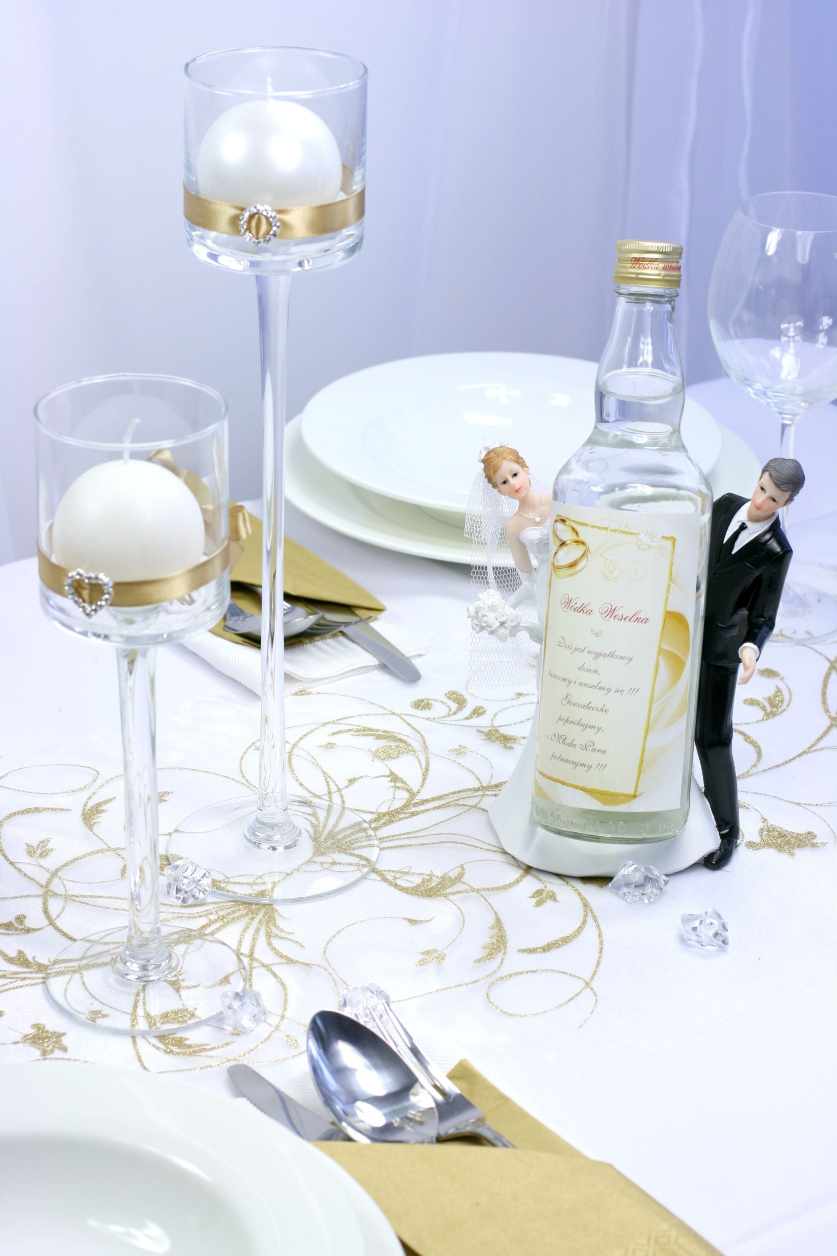 Organza Gold Table Runner