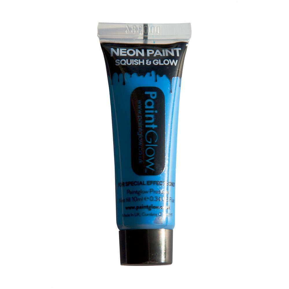 PaintGlow Neon UV Face Paint 10ml Blue