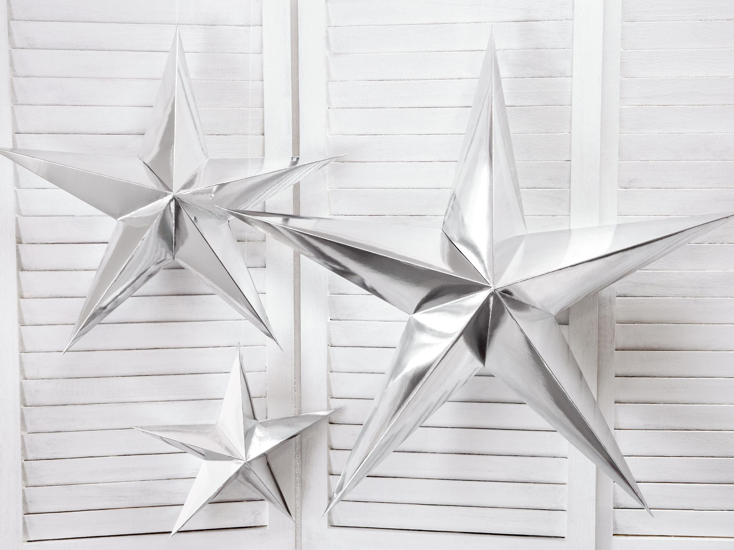 Silver Star Hanging Decoration