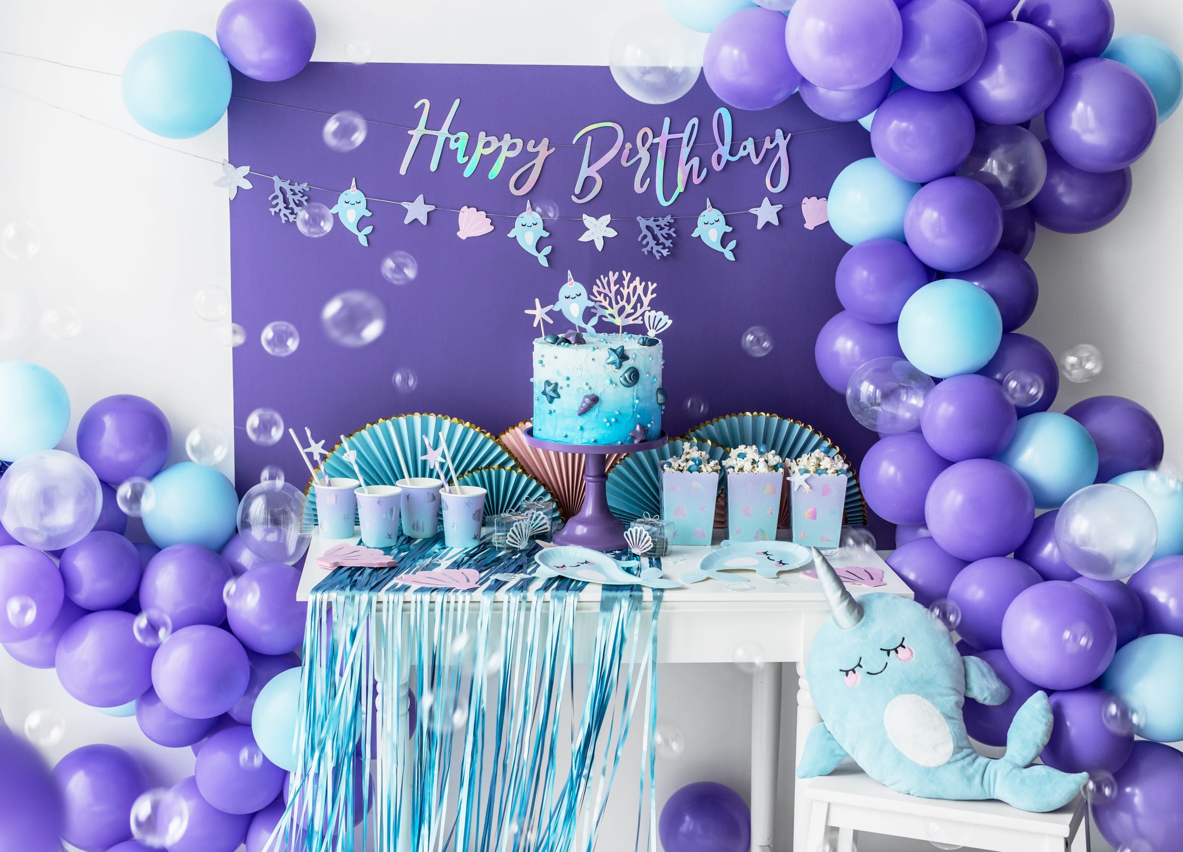 Party Curtain Blue