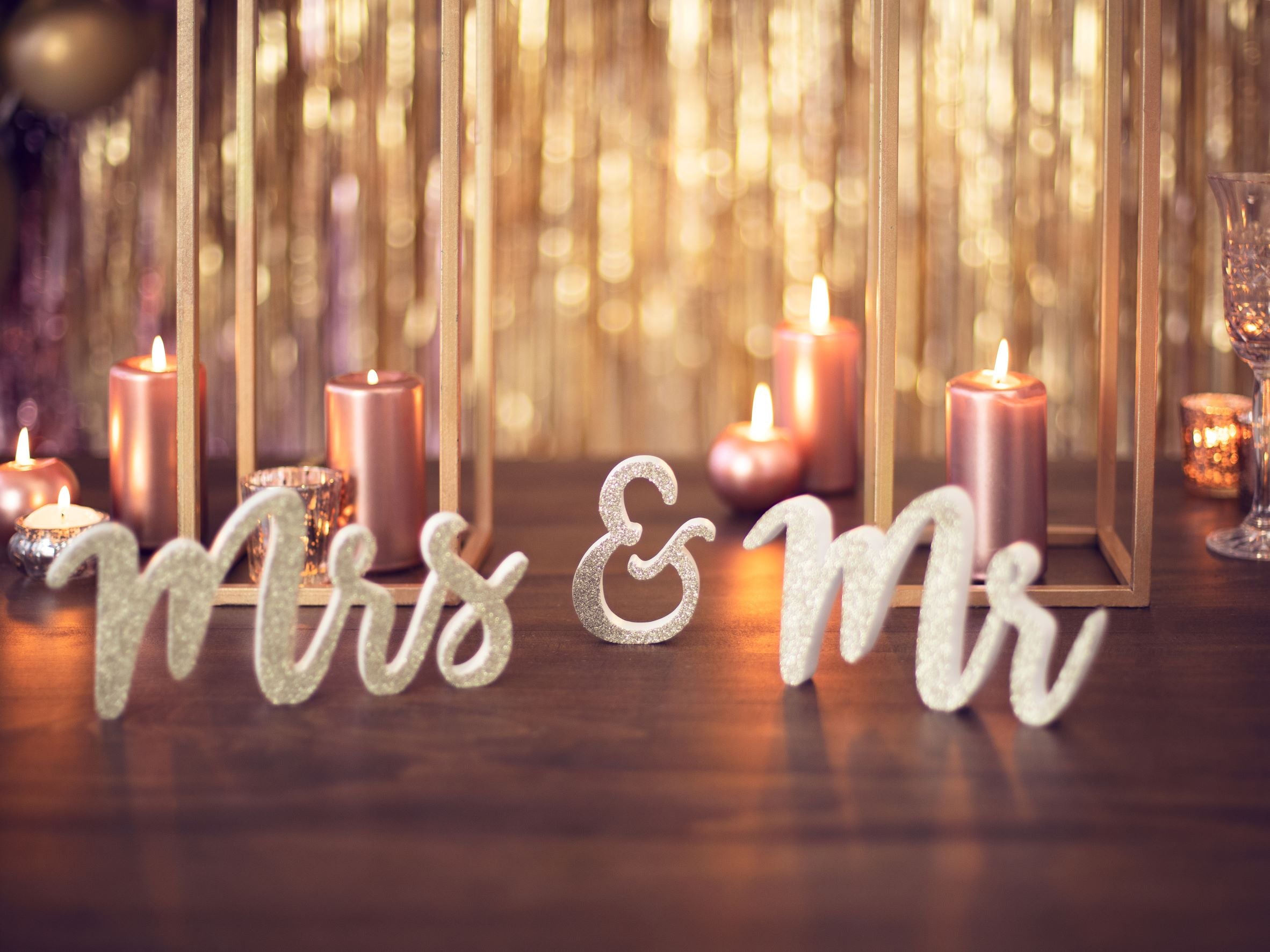 Party Curtain Gold  decoration backdrop