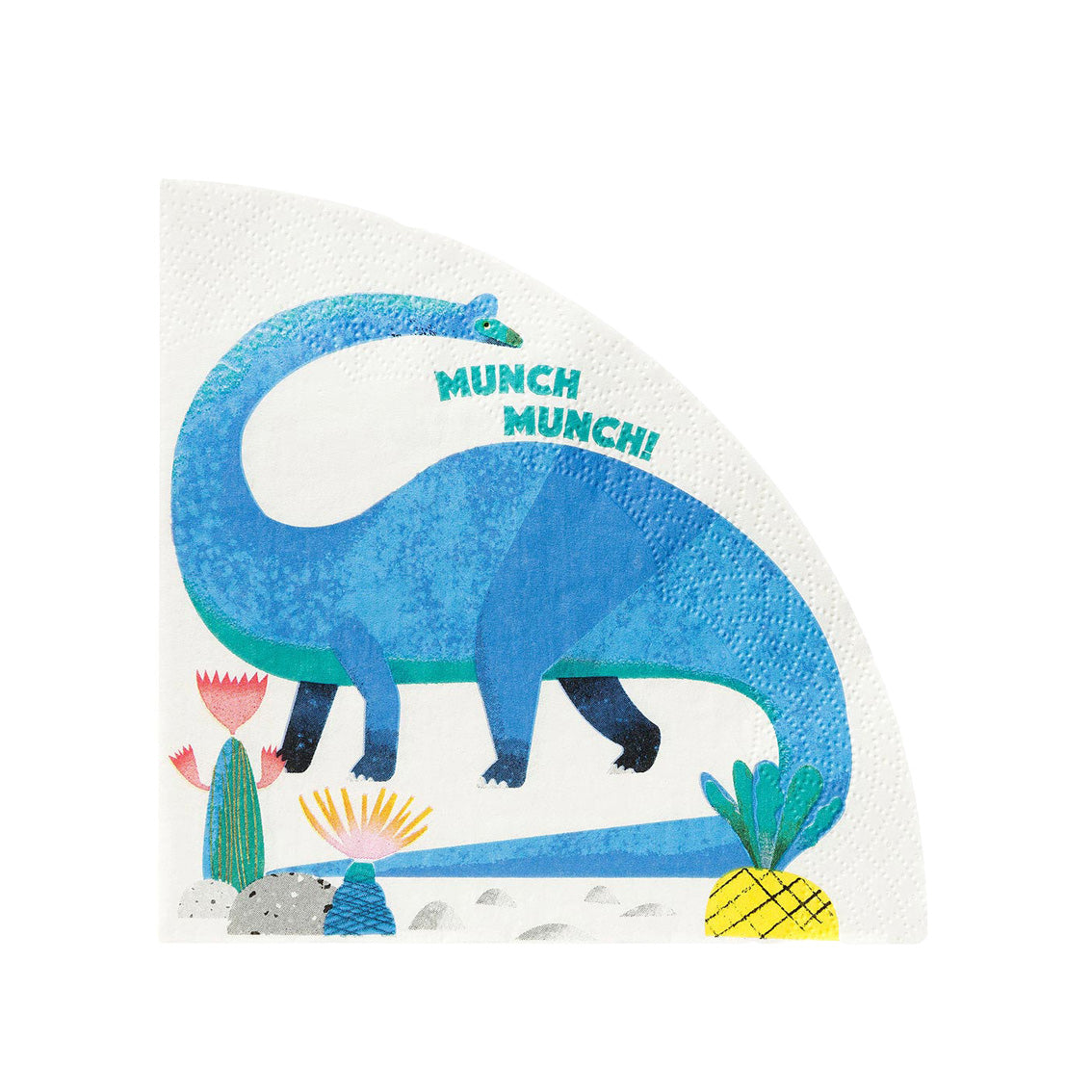 Party Dinosaur Brachiosaurus Shaped Napkins