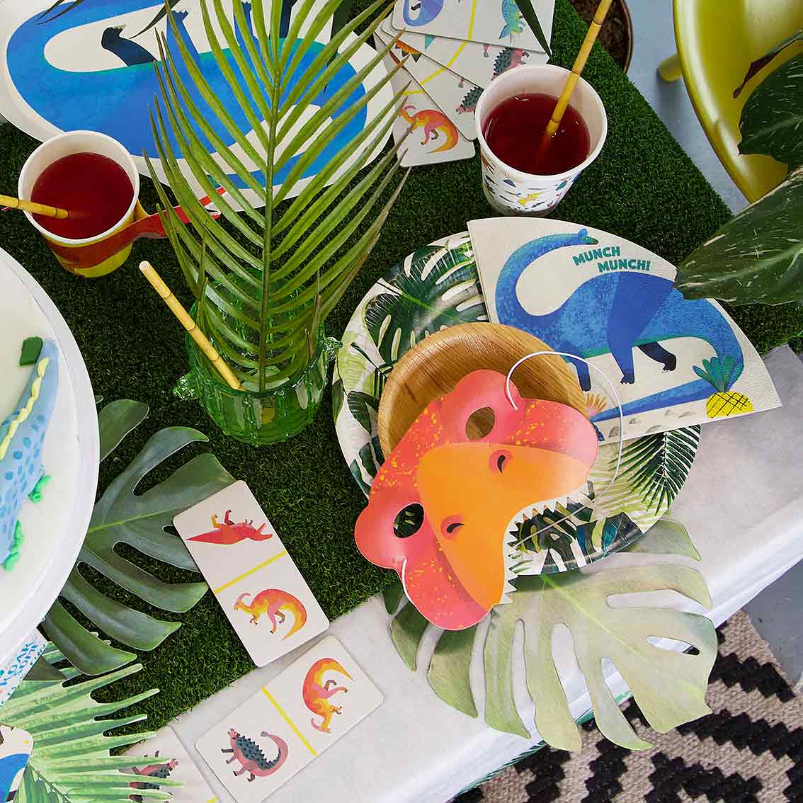 Party Dinosaur Brachiosaurus Shaped Napkins for party
