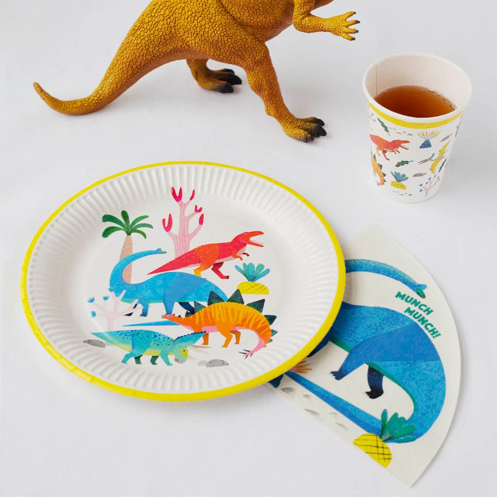 Party Dinosaur Brachiosaurus Shaped paper Napkins