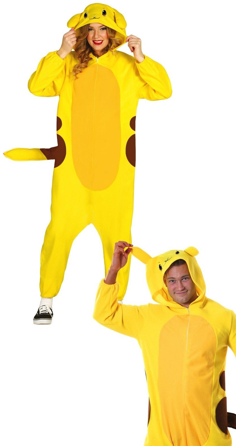 Pikachu Pokemon Costume Electric Chinchilla Onesie