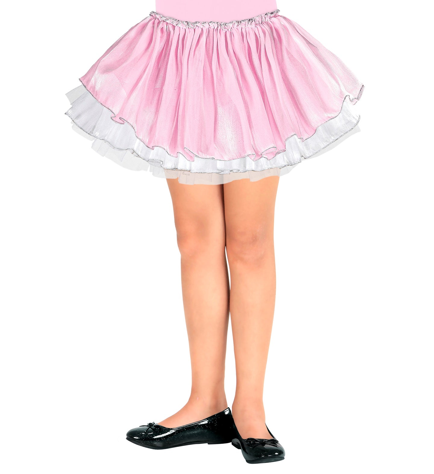 Pink Satin and White Tulle Tutu Child's