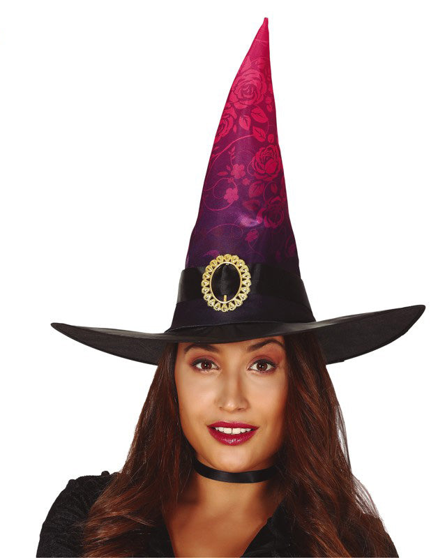 Pink and Black Witch Hat