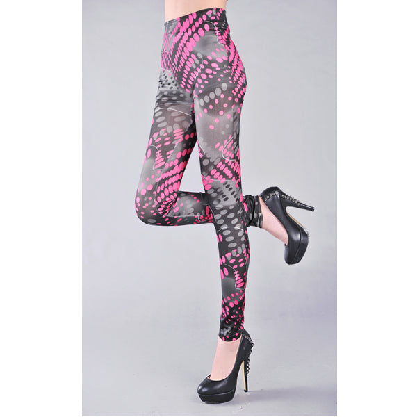 Pink Popular Polka Dot Fashion Leggings