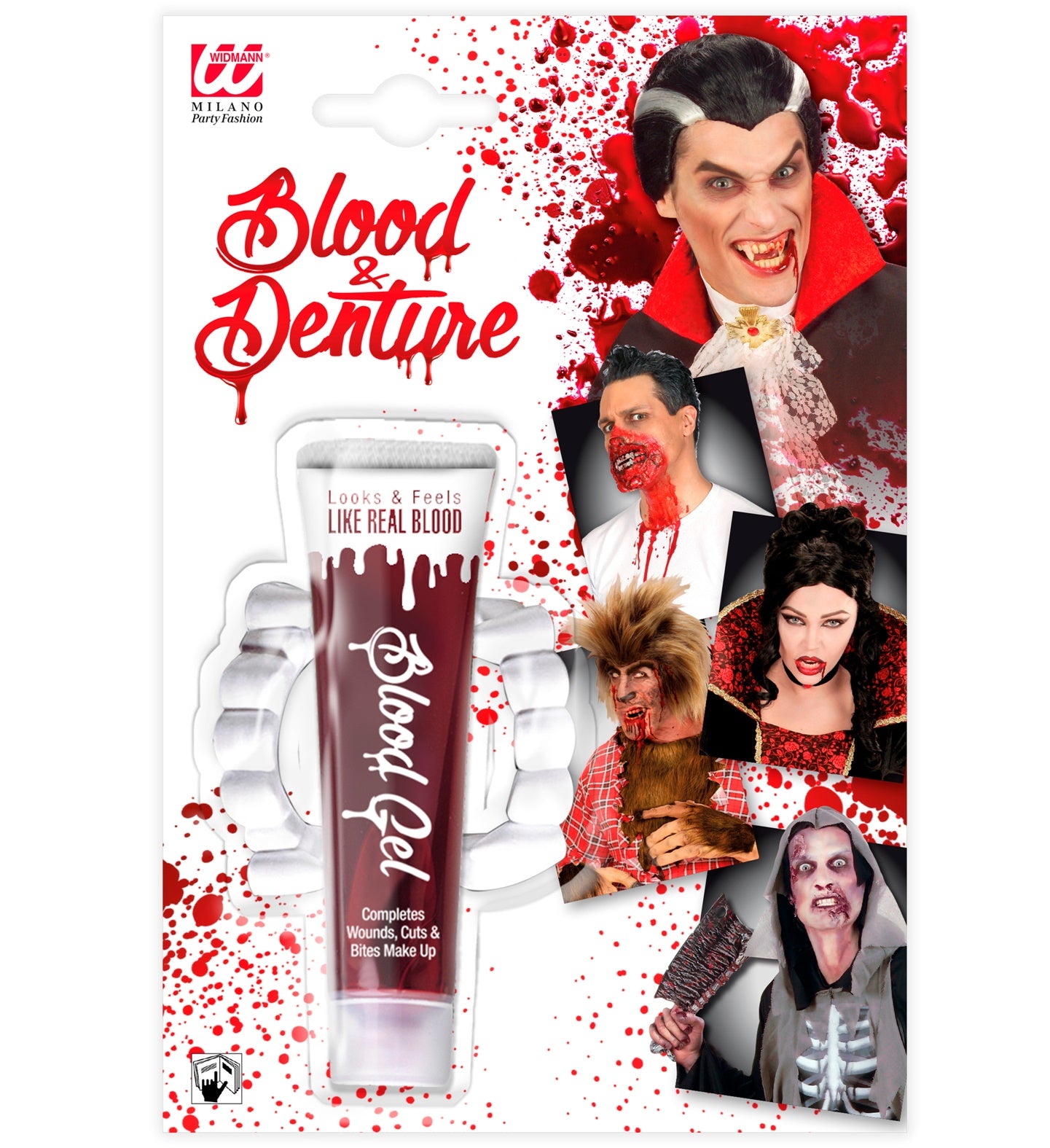 Professional Fake Blood and Fangs