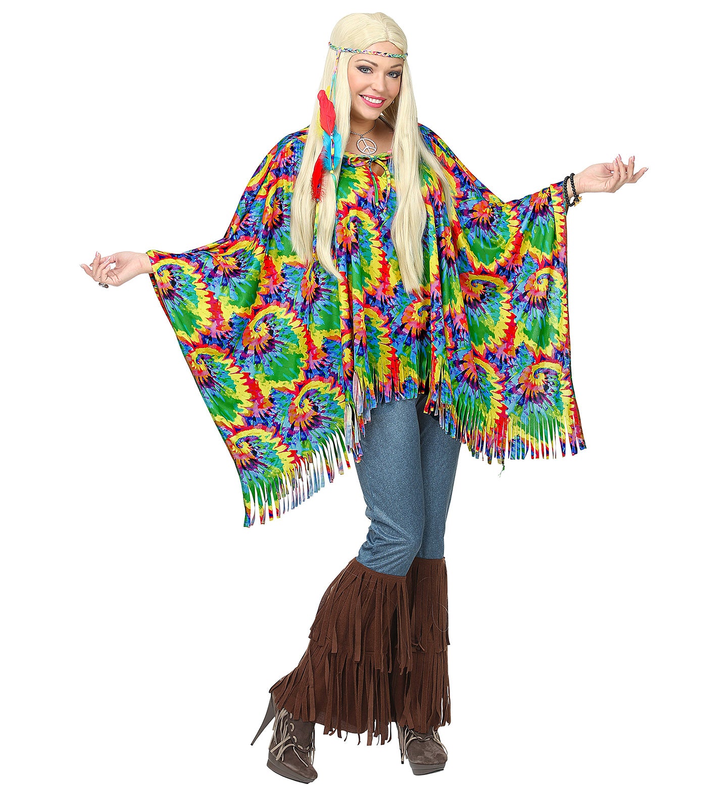 Psychedelic 60's Hippie Poncho