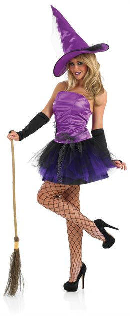 Purple Spider Witch Ladies Halloween Costume