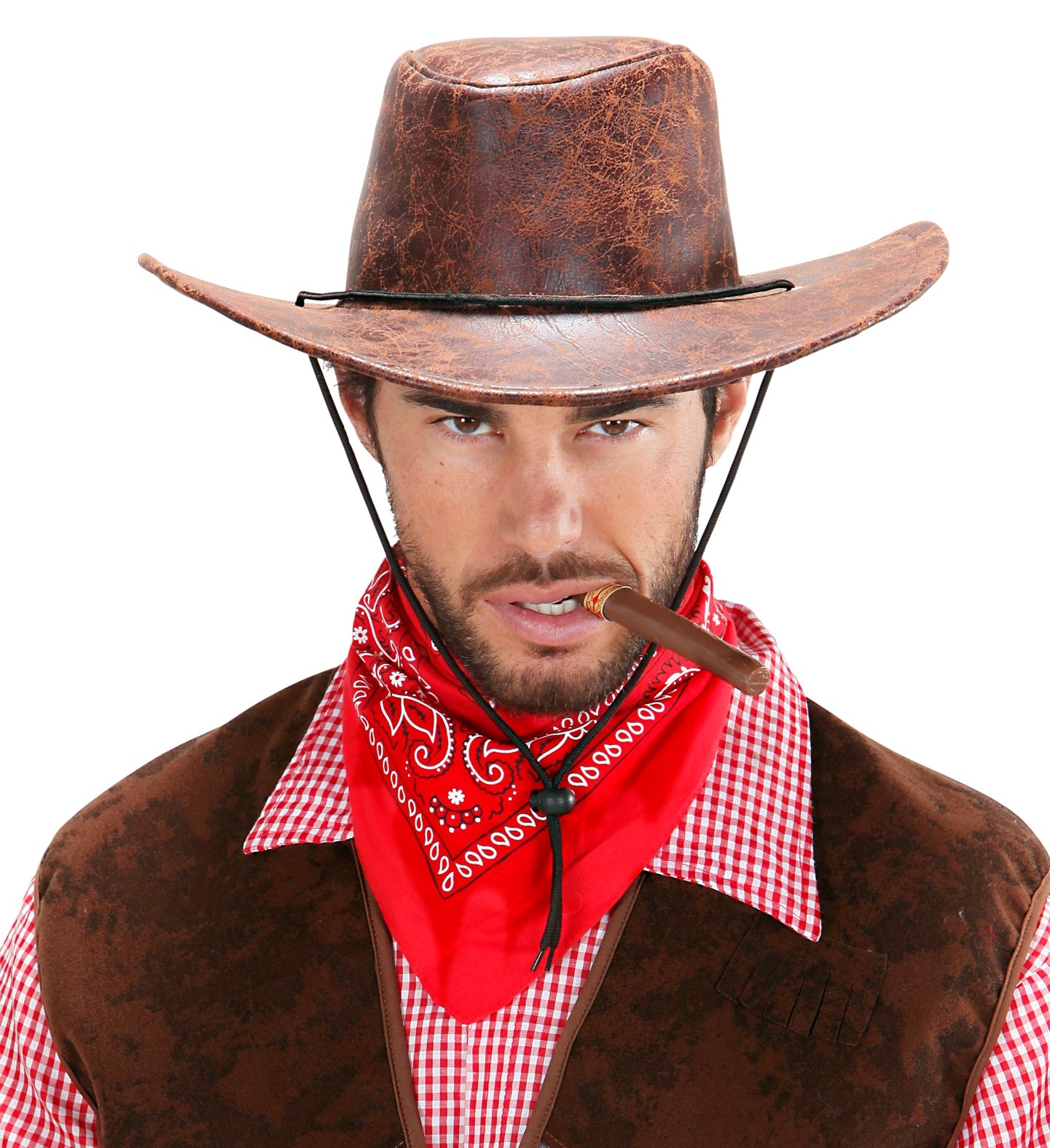 Red Cowboy Bandana Neck Scarf