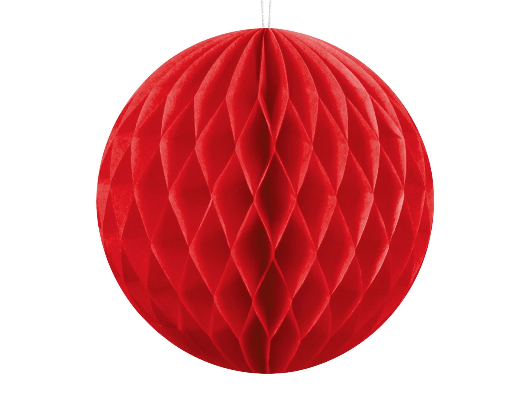 Red Honeycomb Ball Decoration 10cm